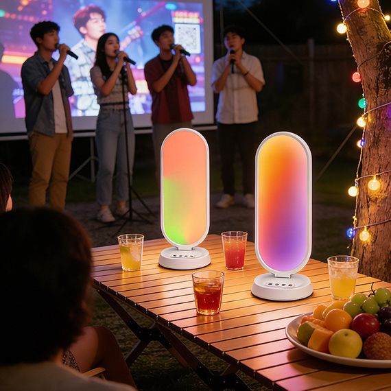 Світлодіодна LED лампа Desktop Fill light MJ-52 CCT+RGB з пультом 3000-6500K (для блогерів та візажистів) (66,0*19,0cm) | Зображення 3