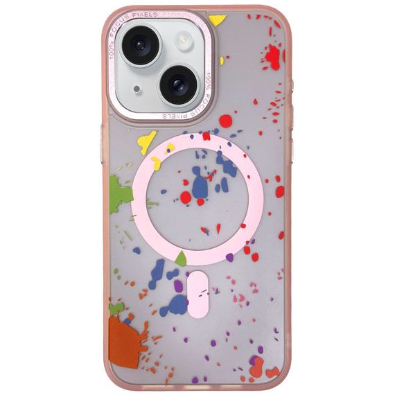 Чохол TPU+PC Flush with Magnetic Fit для Apple iPhone 15 (6.1") Baby pink