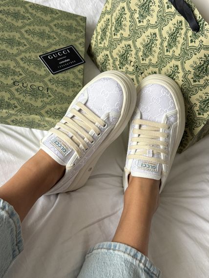 Кросівки жіночі білі New Gu4i  весна / осінь 2460 40 25.5 | Зображення 7