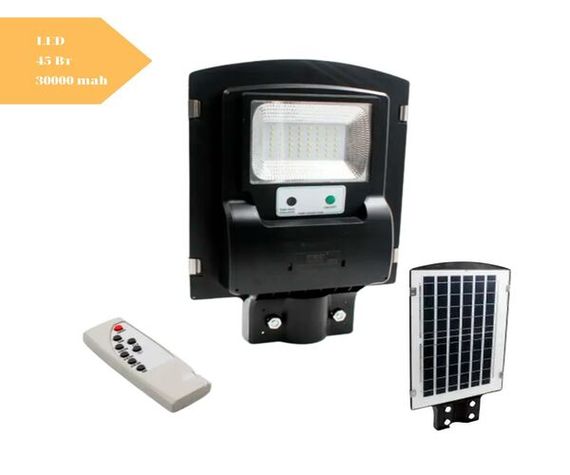 Вуличний ліхтар на стовп LED на сонячній батареї з датчиком руху та світла 1VPP 5621 Black (5621_393) | Зображення 1
