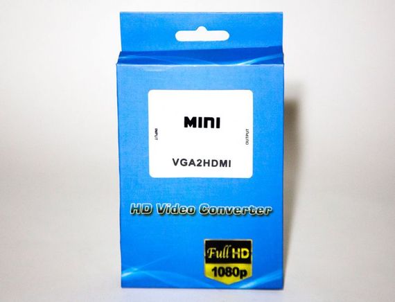 Переходник VGA на HDMI конвертер для ПК, ноутбука, видео регистратора адаптер преобразователь с аудио и внешним питанием HDMI - VGA VGA2HDMI(4272) | Зображення 3