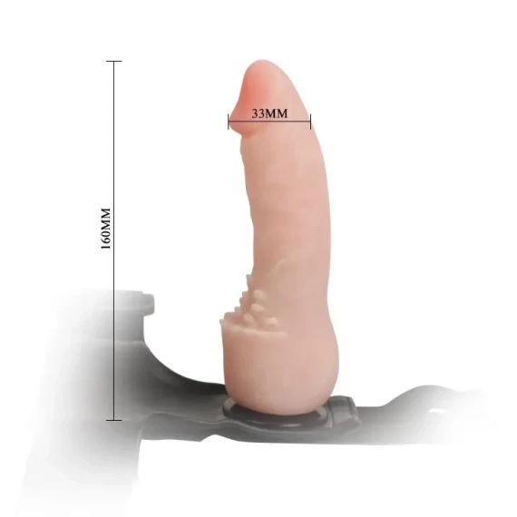 Страпон Ultra Cyberskin Strap-on Penis Flesh Sex Aura | Зображення 5