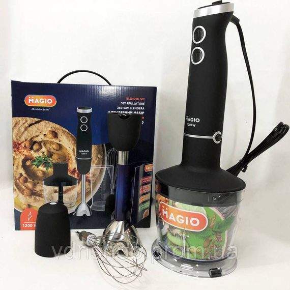 Блендер настільний електричний MAGIO, Портативний блендер подрібнювач, Занурювальні блендери для дому YV-28 | Зображення 6