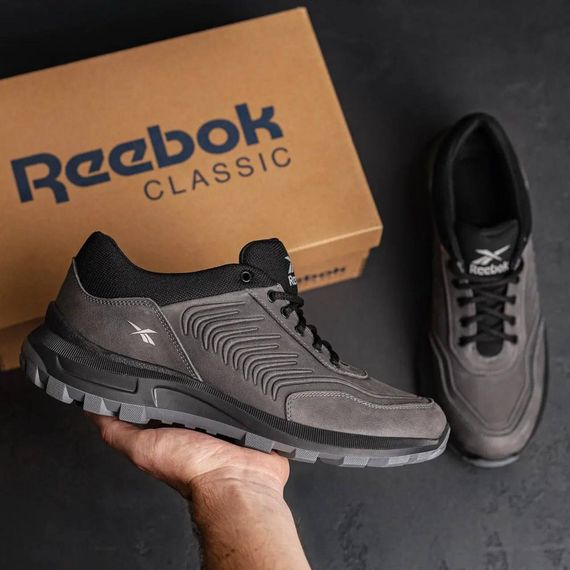 Чоловічі демісезонні кросівки Reebok сірі | Зображення 9