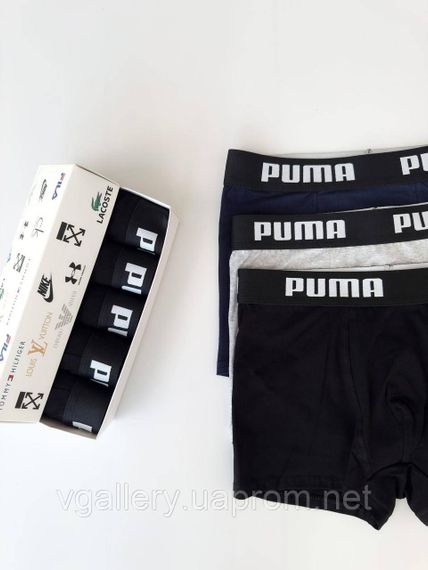 Чоловічі труси Puma, чоловічі боксери Пума, бавовняні труси Пума Преміум якості | Зображення 4