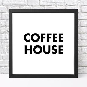 Постер у рамці Coffee house 30x30 см (KMT_COF008_BL)
