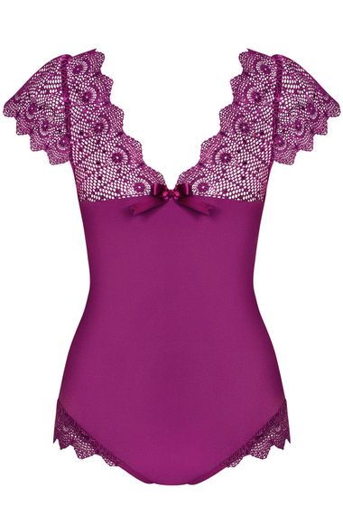 Боди Obsessive Moketta Фиолетовый S/M | Зображення 3