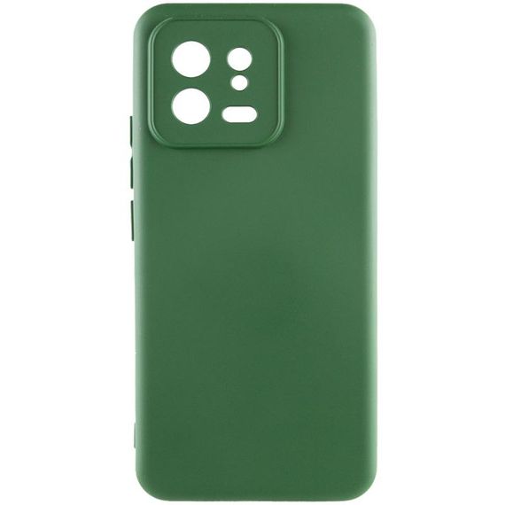 Чохол TPU GETMAN Liquid Silk Full Camera для Xiaomi 13 Pro Зелений / Dark green