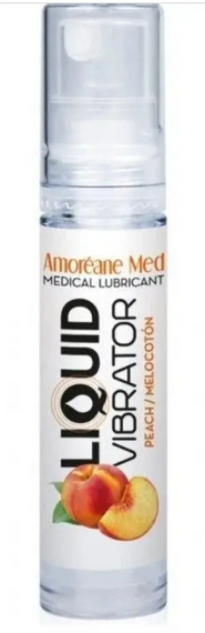 Стимулювальний лубрикант від Amoreane Med: Liquid vibrator — Peach ( рідкий вібратор), 10 ml Sex Aura
