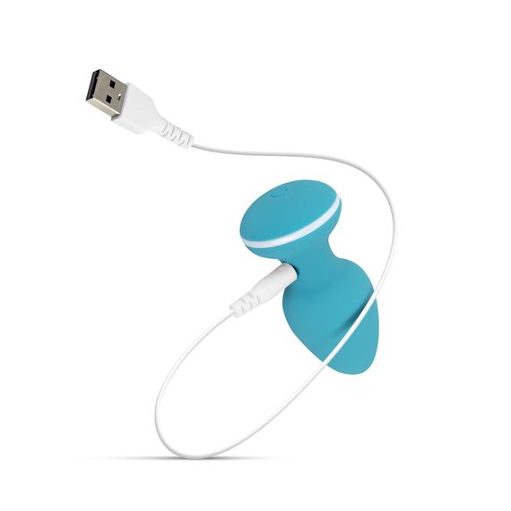 Анальна вібропробка Cala Azul – Blanca Vibrating anal plug, 10 режимів | Зображення 6