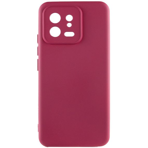 Чехол Silicone Cover Lakshmi Full Camera (A) для Xiaomi 13 Full camera, Бордовый / Marsala