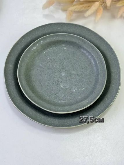 Тарілка кругла Olens Конкрето 101-0417 2.5х27.5 см сіра | Зображення 2