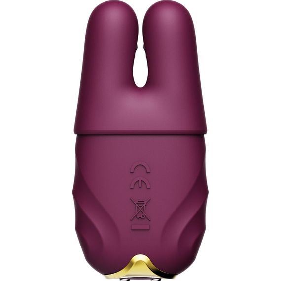 Смарт-вібратор для грудей Zalo - Nave Velvet Purple, пульт ДК, робота через додаток Sex Aura | Зображення 2