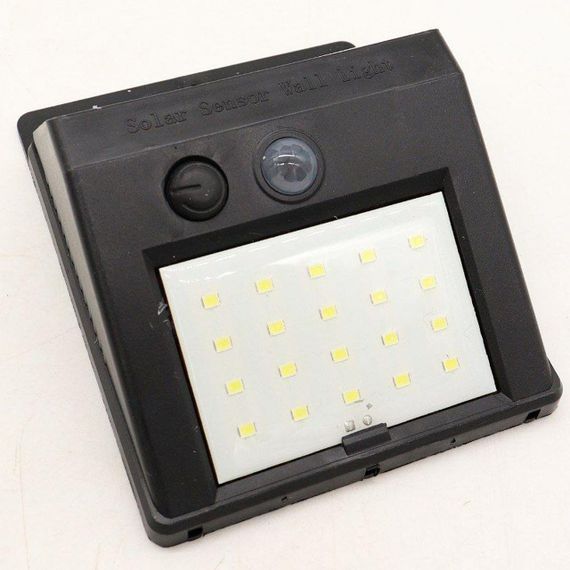 Вуличний LED світильник із сонячною панеллю / Фасадний прожектор / Ліхтар на вулицю | Зображення 3