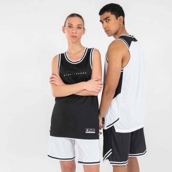 Майка T500 для баскетболу двостороння чорна/біла - 3XL | Зображення 1