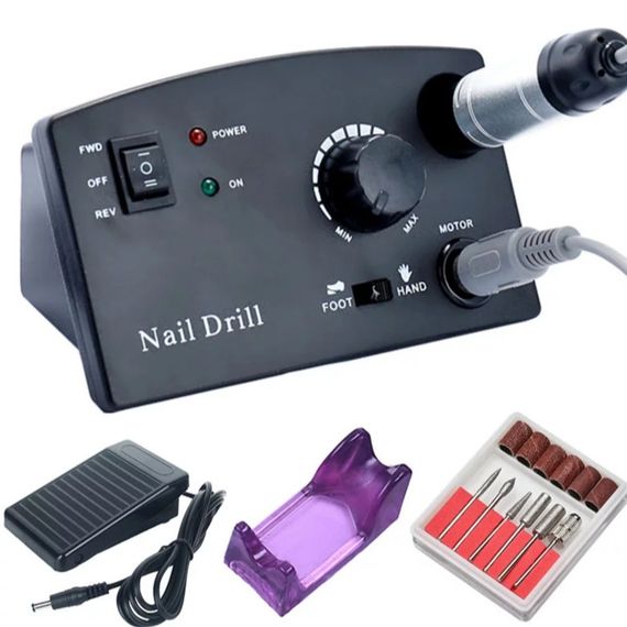 Фрезер для манікюра Nail Drill ZS-602 65W 45тис. об/хв (черный) | Зображення 2