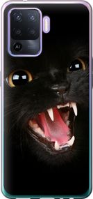 Чехол на Oppo Reno5 Lite Чёрная кошка "932u-2312-17620"