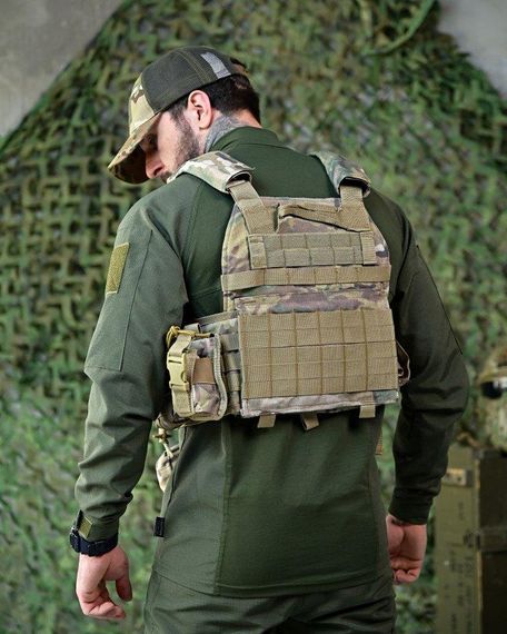 Плитоноска 4 точки быстрый сброс ONYX  Single sword мультикам ПП7560 | Зображення 3