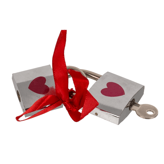 Металлические замочки с ключиком Love Lock, 4,7 см і 5 см sexstyle | Зображення 1