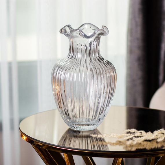 Стеклянная ваза, декоративная, 21,5 см HP-1700 | Зображення 2