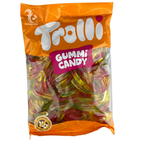 Цукерки Желейні Trolli Gummi Candy черв’ячки, 1кг