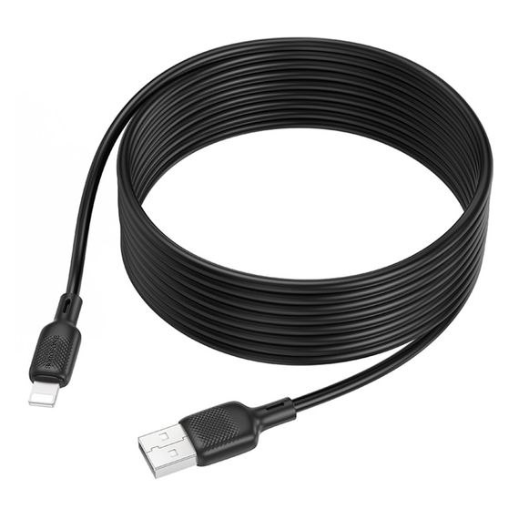 USB Borofone BX113 Silicone Lightning 2.4A 3m | Зображення 5