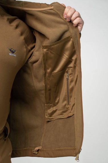 Військова куртка на флісі Soft Shell Military койот | Зображення 5