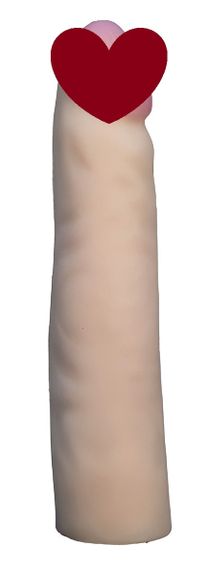 Насадка для страпона тілесна EGZO CIBERSKIN NSTR14 ( 17,5 см х 3,6 см ) Sex Aura