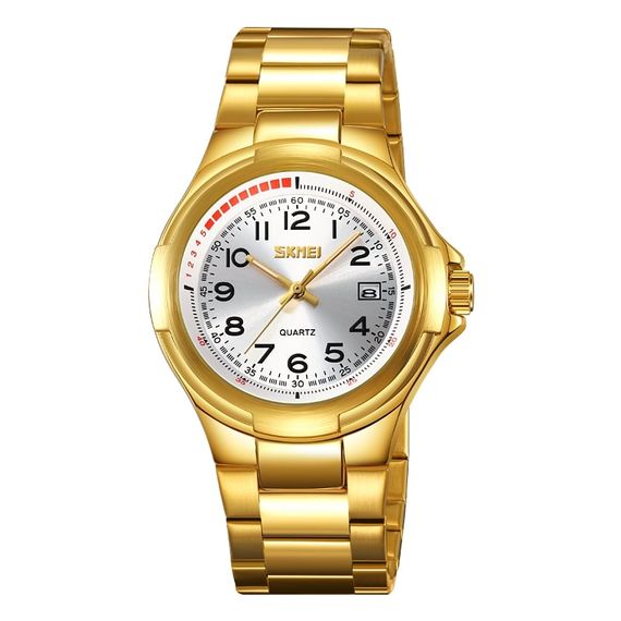 Класичний чоловічий годинник Skmei 9320GDSI Gold-Silver