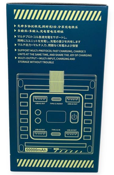 Power Bank 60000 mAh 22,5 W Remax RPP-609 реальна ємність, швидка зарядка, зовнішній акумулятор павербанк | Зображення 4