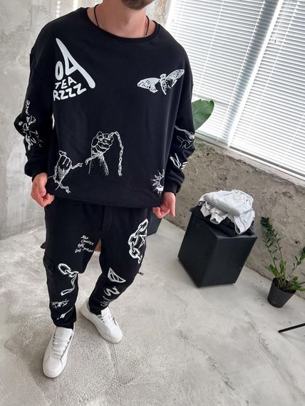 костюм світшот штани ДТФ | Зображення 3