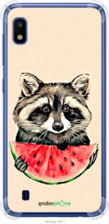 Чохол на Samsung Galaxy A10 2019 A105F Єнотик з кавуном "4605sp-1671-2448"