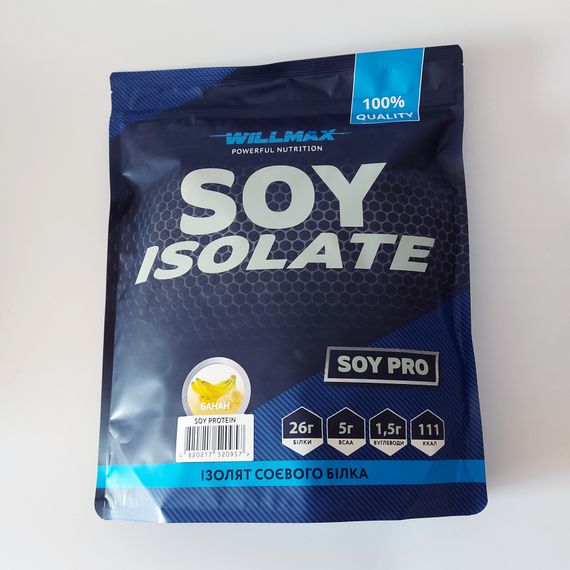 Соевый протеин SOY ISOLATE Willmax 900 г | Зображення 1