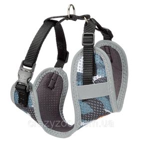 Шлея для собак и котов Ferplast Nikita P Fashion XS камуфляж серый A: 19-26 см B: 28-40 см 1 см 75468910