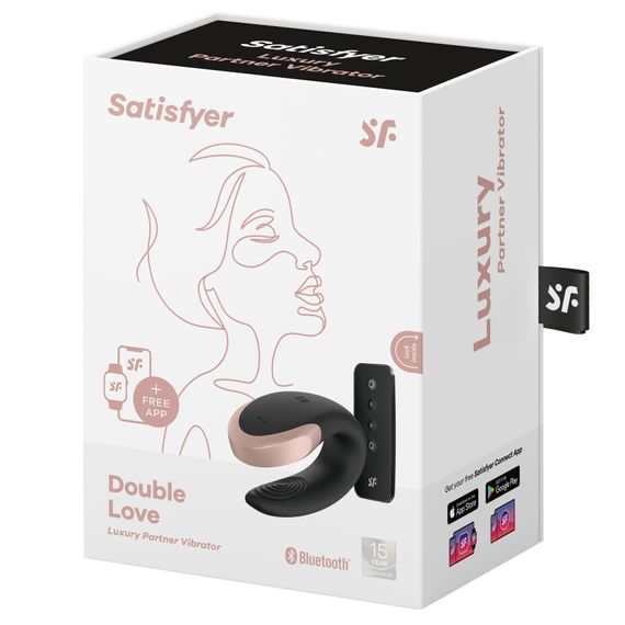 Смарт-вібратор для пар Satisfyer Double Love (Black) (м'яте паковання!!!) | Зображення 7
