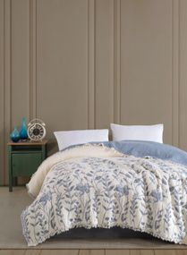 Муслиновое покрывало Botanic 230х250 см Голубой