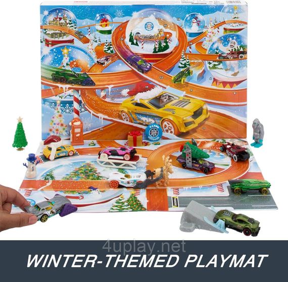 Адвент-календарь Хот Вилс 2024/2025 Оригинал Hot Wheels Advent Calendar Новогодний подарочный набор машинок | Зображення 5