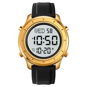 Чоловічий годинник Skmei 1864LGDWT Gold-White Leather