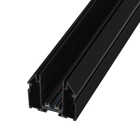 Магнітний трековий шинопровід PROLUM™ M25; 220V; для натяжної стелі - P26; Чорний 2M | Зображення 2