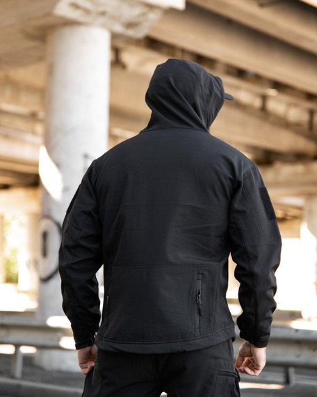 Міська тактична куртка MAXIMUS софтшел black ПП7980 | Зображення 4