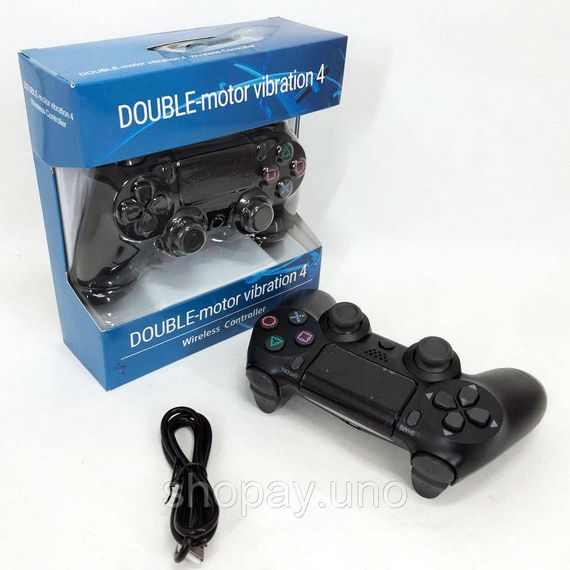 Джойстик DOUBLESHOCK для PS 4, бездротовий ігровий геймпад PS4/PC акумуляторний джойстик. Колір чорний MS-49