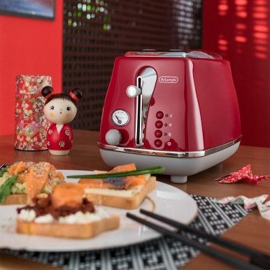 Тостер Delonghi IСona Сapitals СTOС-2103-R червоний | Зображення 4