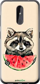 Чохол на Nokia 3.2 Єнотик з кавуном "4605u-1705-2448"