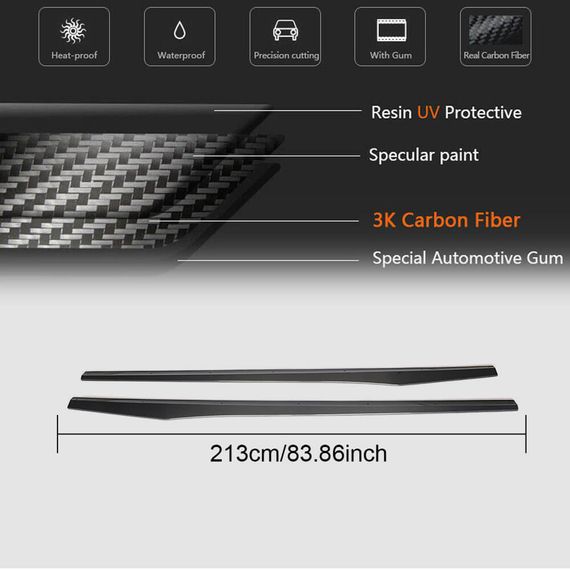 Боковые пороги V1 (для AMG/AMG-Line 2018-2020, Карбон) для Mercedes CLS C257 2018- гг | Зображення 5