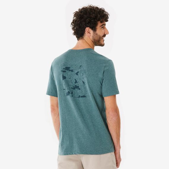 Футболка чоловіча NH100 блакитна - L. | Зображення 2