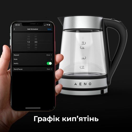 Електрочайник AENO AEK0001S 1.7 л сріблястий | Зображення 4
