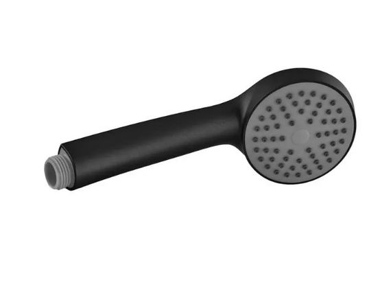 Змішувач для ванни Plamix CEZAR-006 EURO SET Matte black, зі шлангом, лійкою та кронштейном (PM0690) | Зображення 2