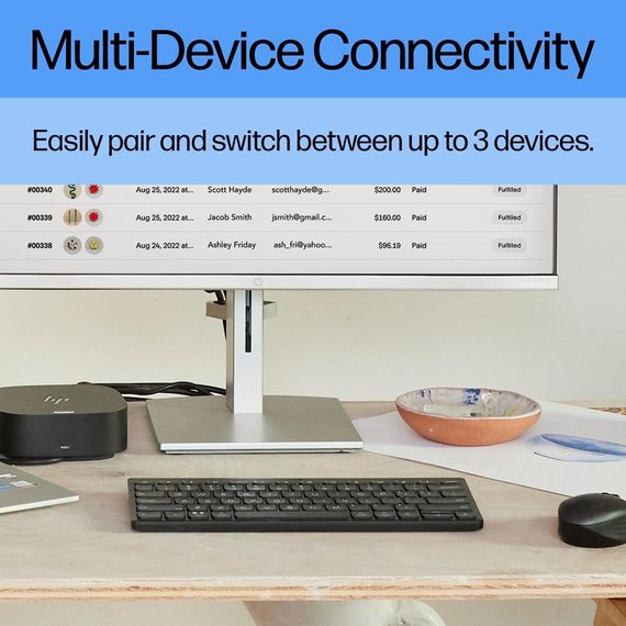 Клавіатура HP 350 Compact Multi-Device Bluetooth UA Black (692S8AA) | Зображення 3