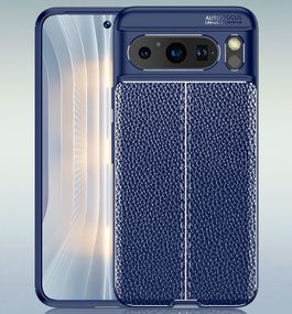 Противоударный чехол AF Google Pixel 8 Pro Leather синий