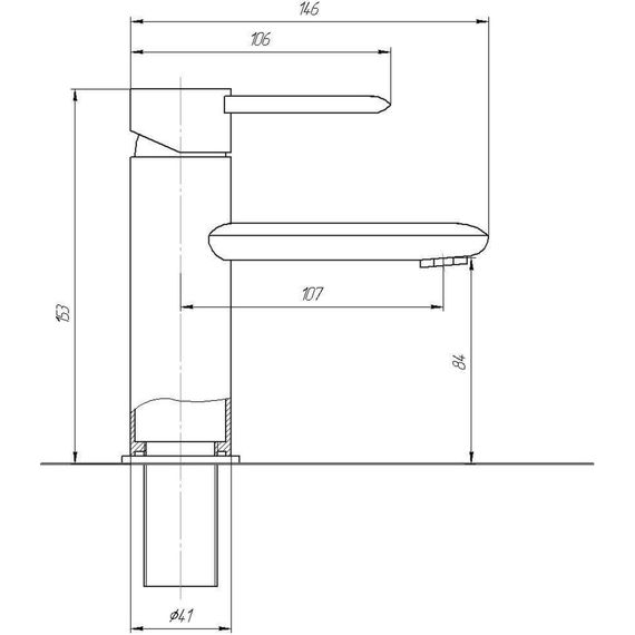 Змішувач для раковини TOPAZ CORSICA TC 16221-H48 | Зображення 1